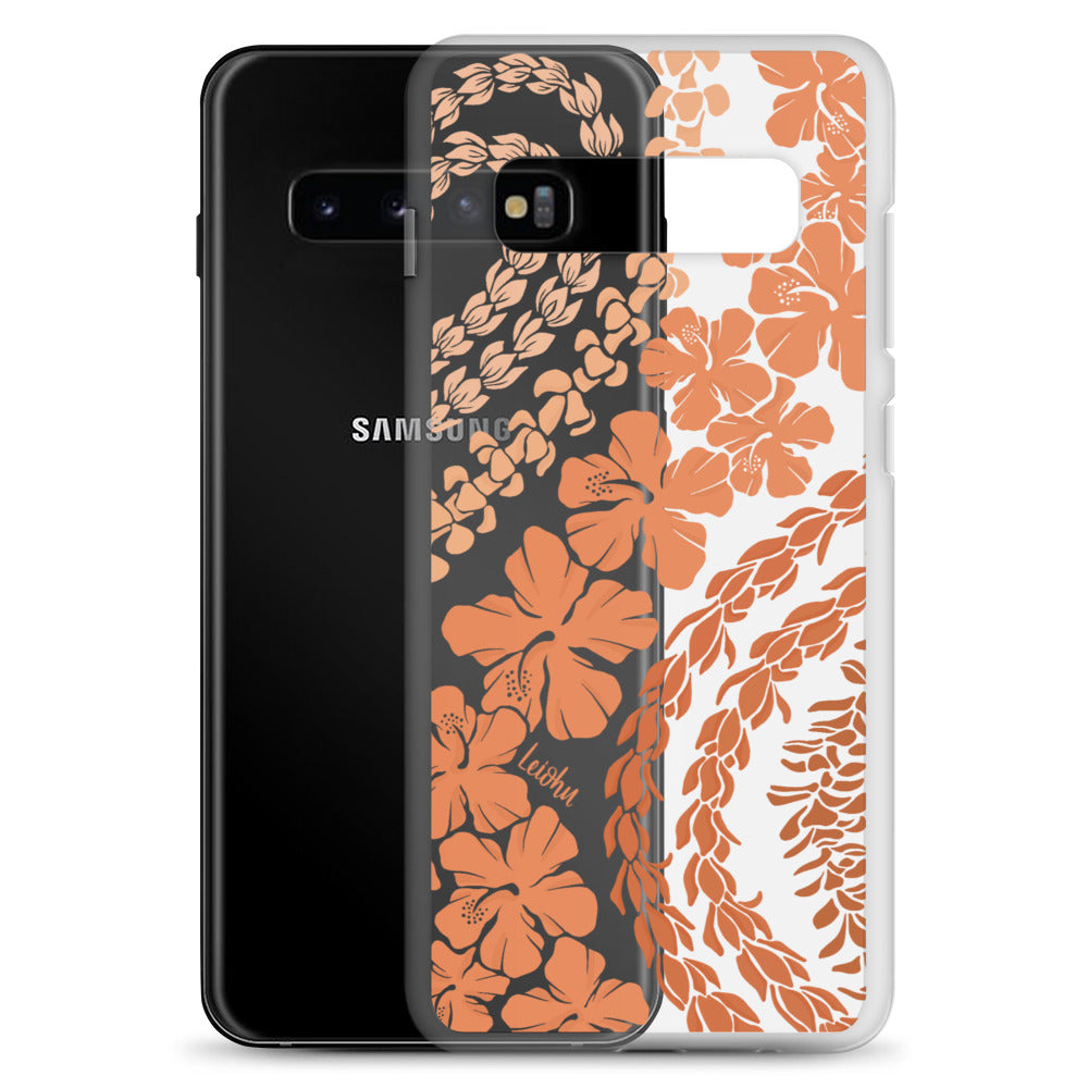 Groovy Lei - Warm - Clear Case for Samsung® - LEIOHU DESIGNS