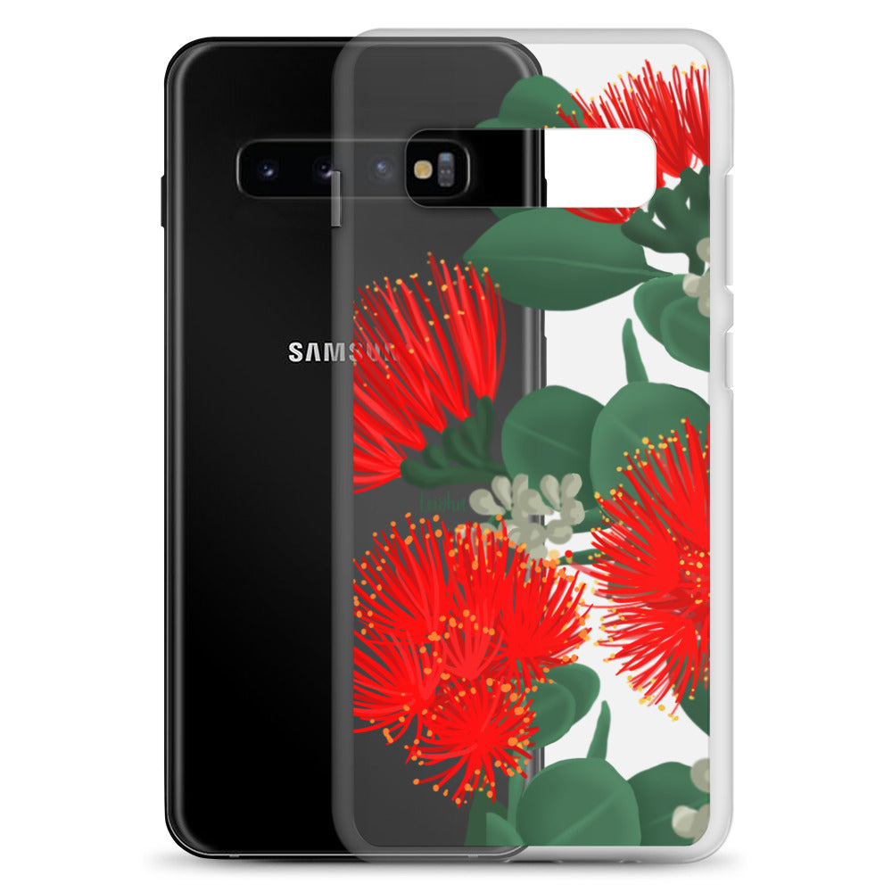 Ōhi'a Lehua - Clear Case for Samsung® - LEIOHU DESIGNS