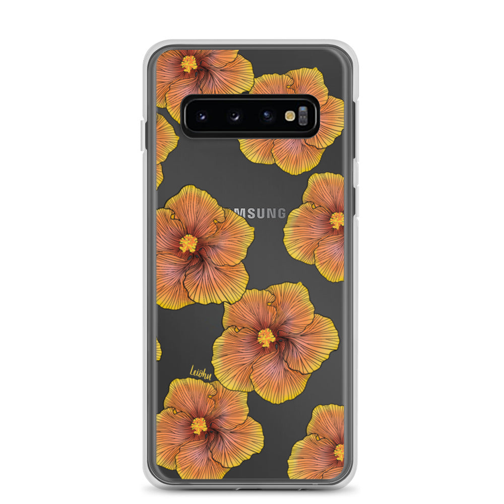 Sunrise Hibiscus - Clear Case for Samsung®