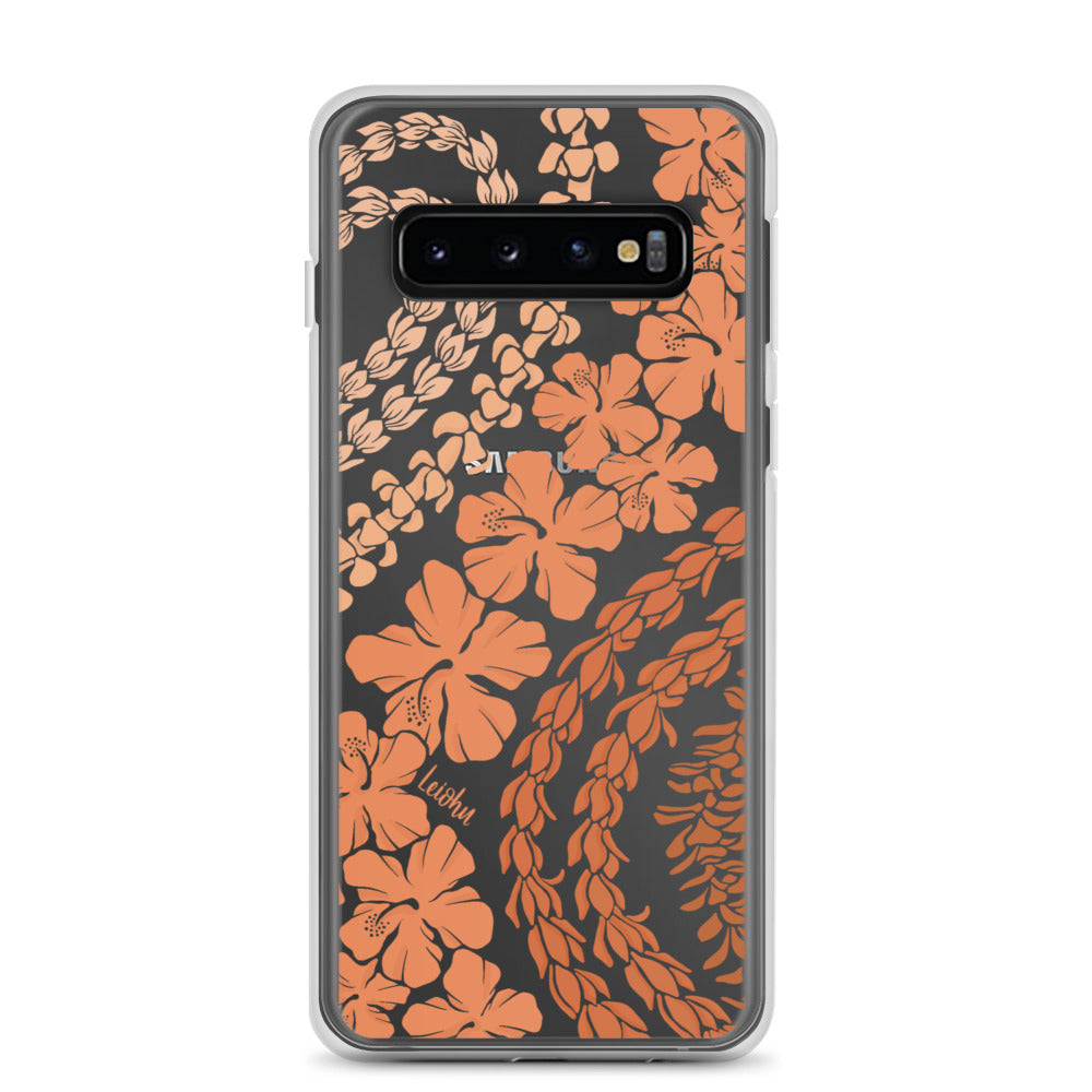 Groovy Lei - Warm - Clear Case for Samsung® - LEIOHU DESIGNS