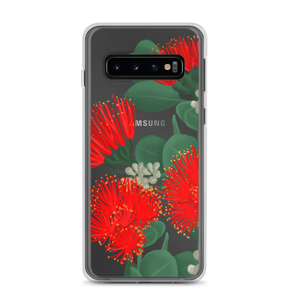 Ōhi'a Lehua - Clear Case for Samsung® - LEIOHU DESIGNS