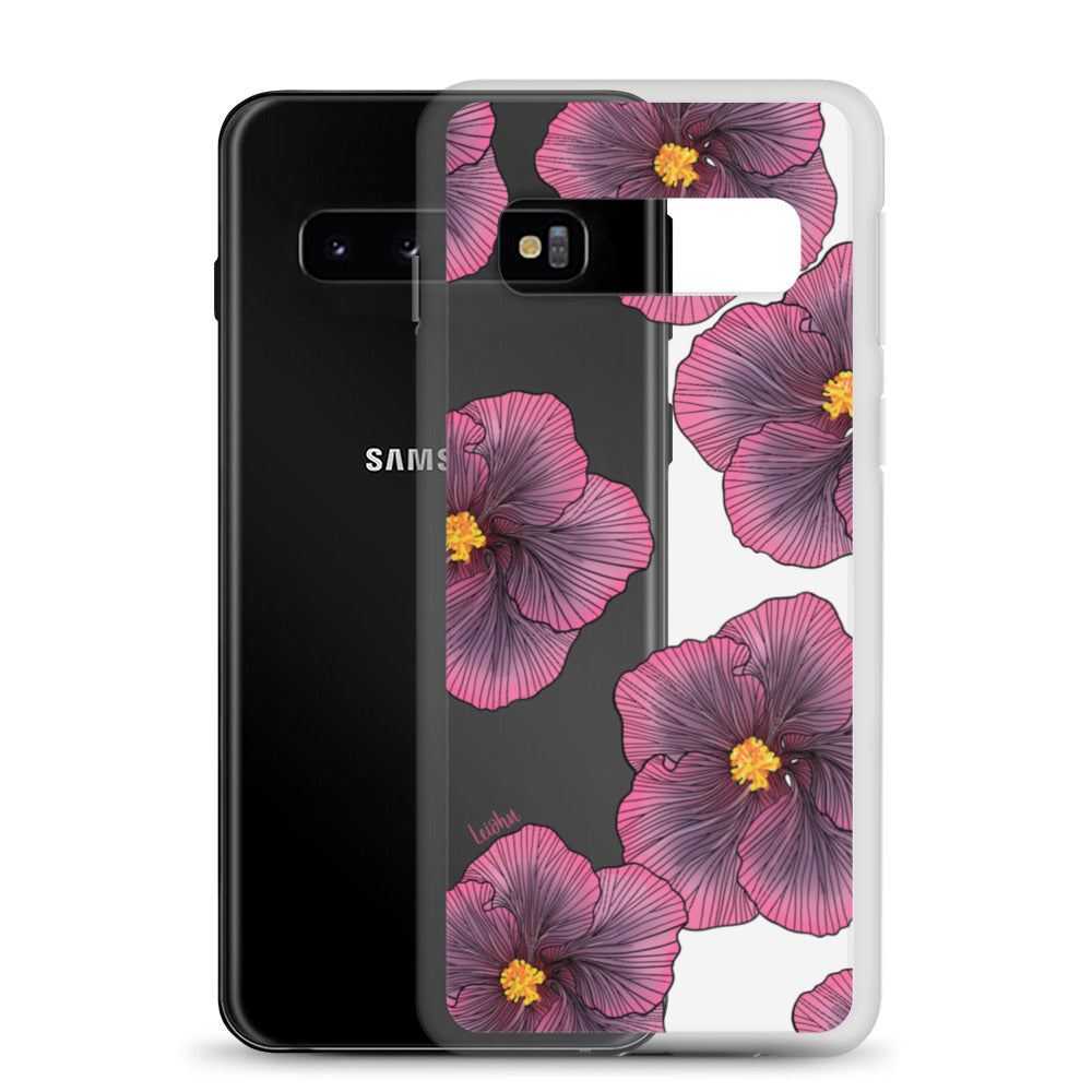 Sunset Hibiscus - Clear Case for Samsung®