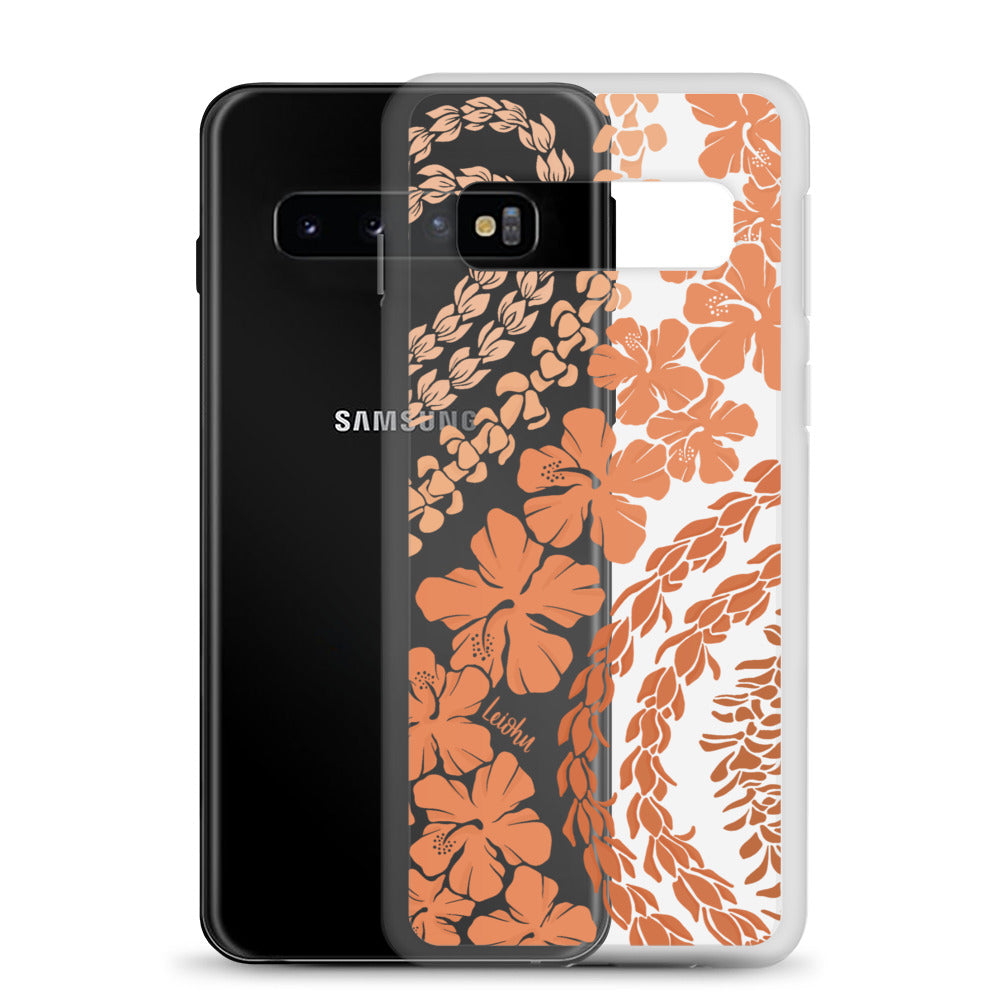 Groovy Lei - Warm - Clear Case for Samsung® - LEIOHU DESIGNS