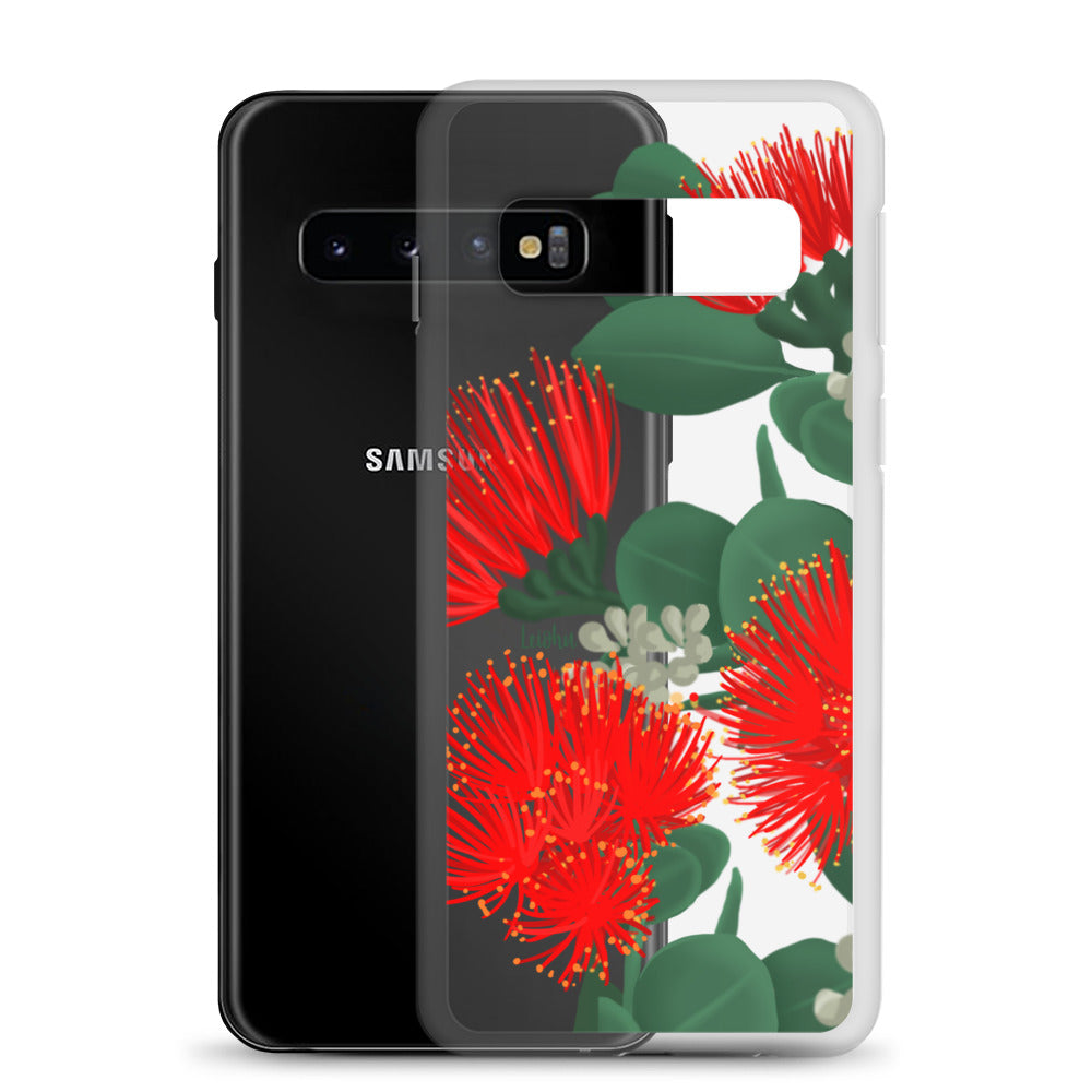 Ōhi'a Lehua - Clear Case for Samsung® - LEIOHU DESIGNS