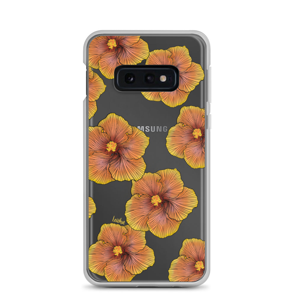 Sunrise Hibiscus - Clear Case for Samsung®