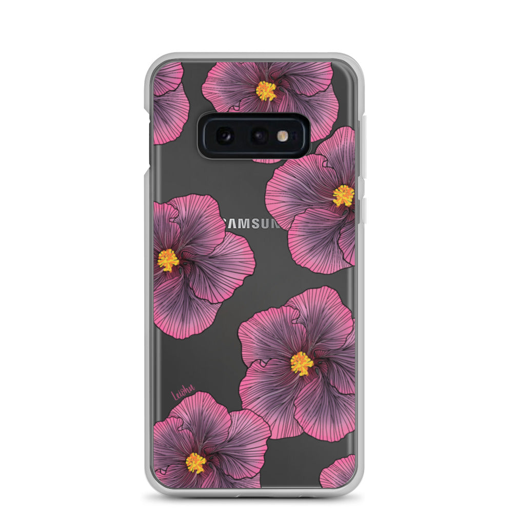 Sunset Hibiscus - Clear Case for Samsung®