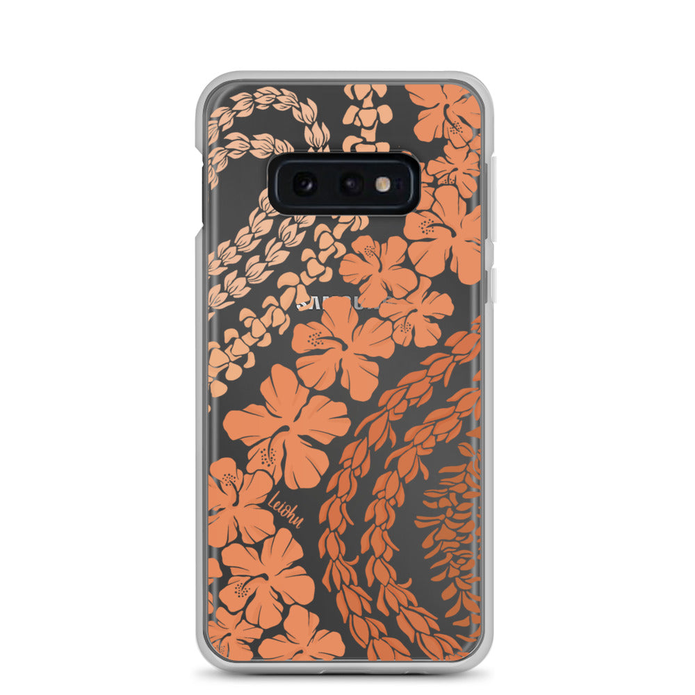 Groovy Lei - Warm - Clear Case for Samsung® - LEIOHU DESIGNS