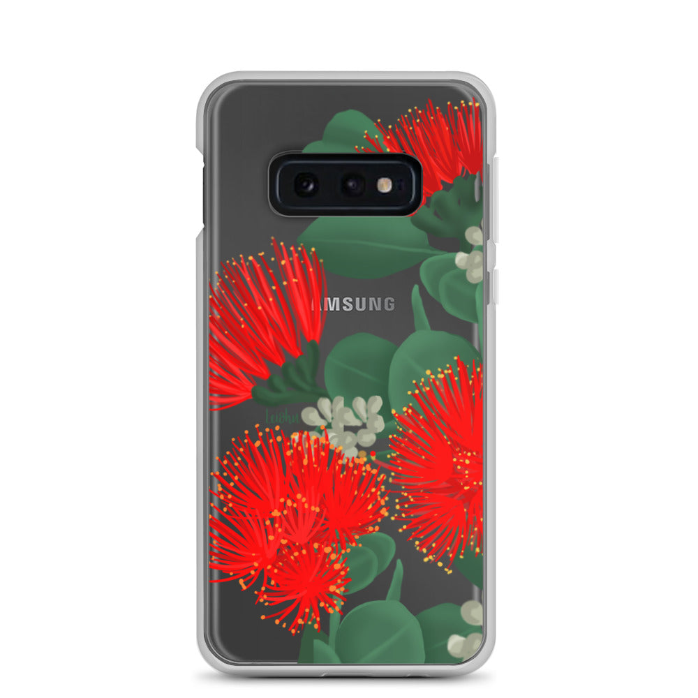 Ōhi'a Lehua - Clear Case for Samsung® - LEIOHU DESIGNS