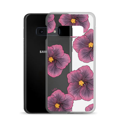 Sunset Hibiscus - Clear Case for Samsung®