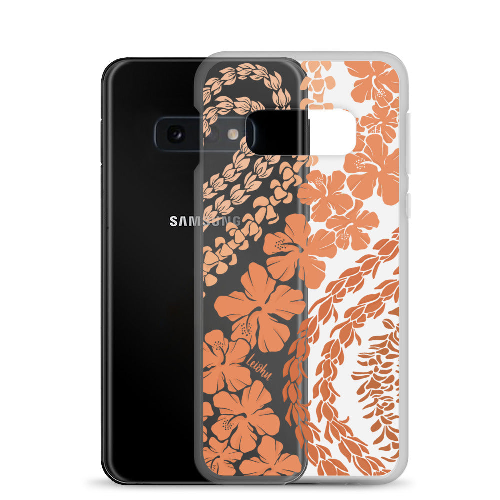 Groovy Lei - Warm - Clear Case for Samsung® - LEIOHU DESIGNS