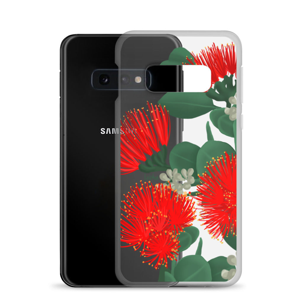 Ōhi'a Lehua - Clear Case for Samsung® - LEIOHU DESIGNS