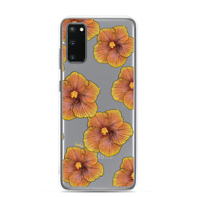 Sunrise Hibiscus - Clear Case for Samsung®