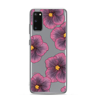 Sunset Hibiscus - Clear Case for Samsung®