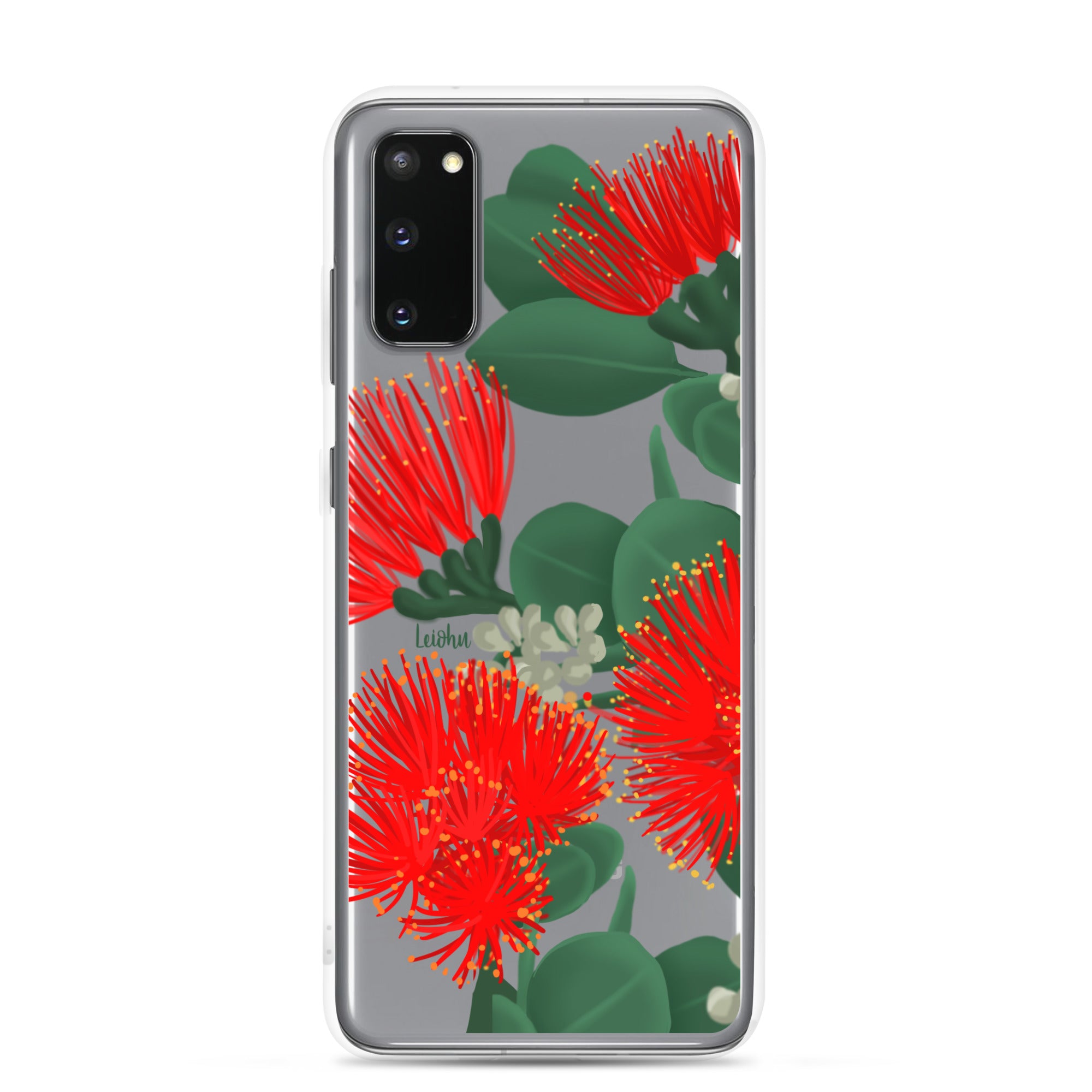 Ōhi'a Lehua - Clear Case for Samsung® - LEIOHU DESIGNS