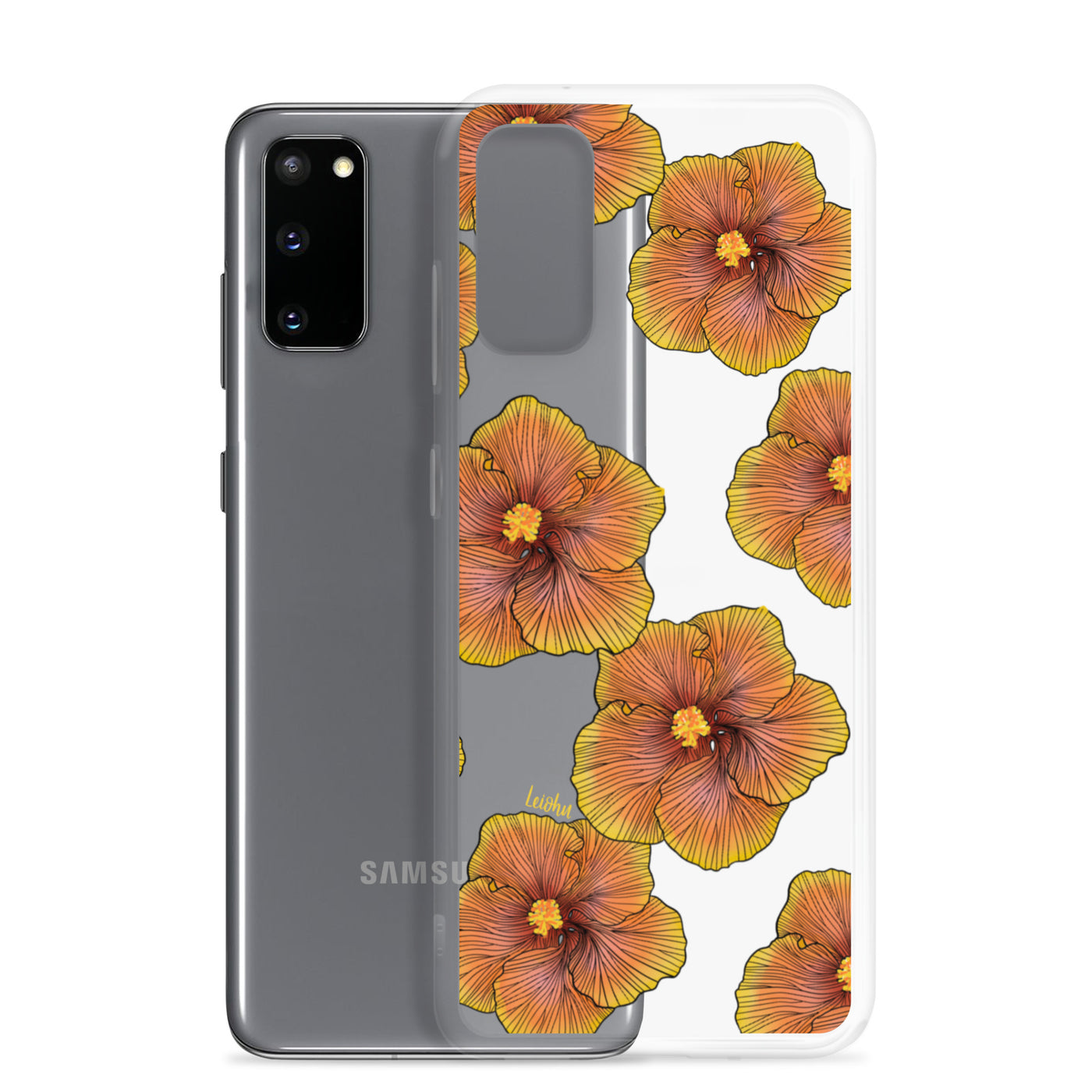 Sunrise Hibiscus - Clear Case for Samsung®