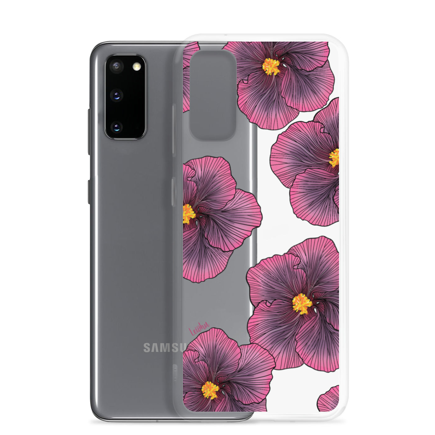 Sunset Hibiscus - Clear Case for Samsung®