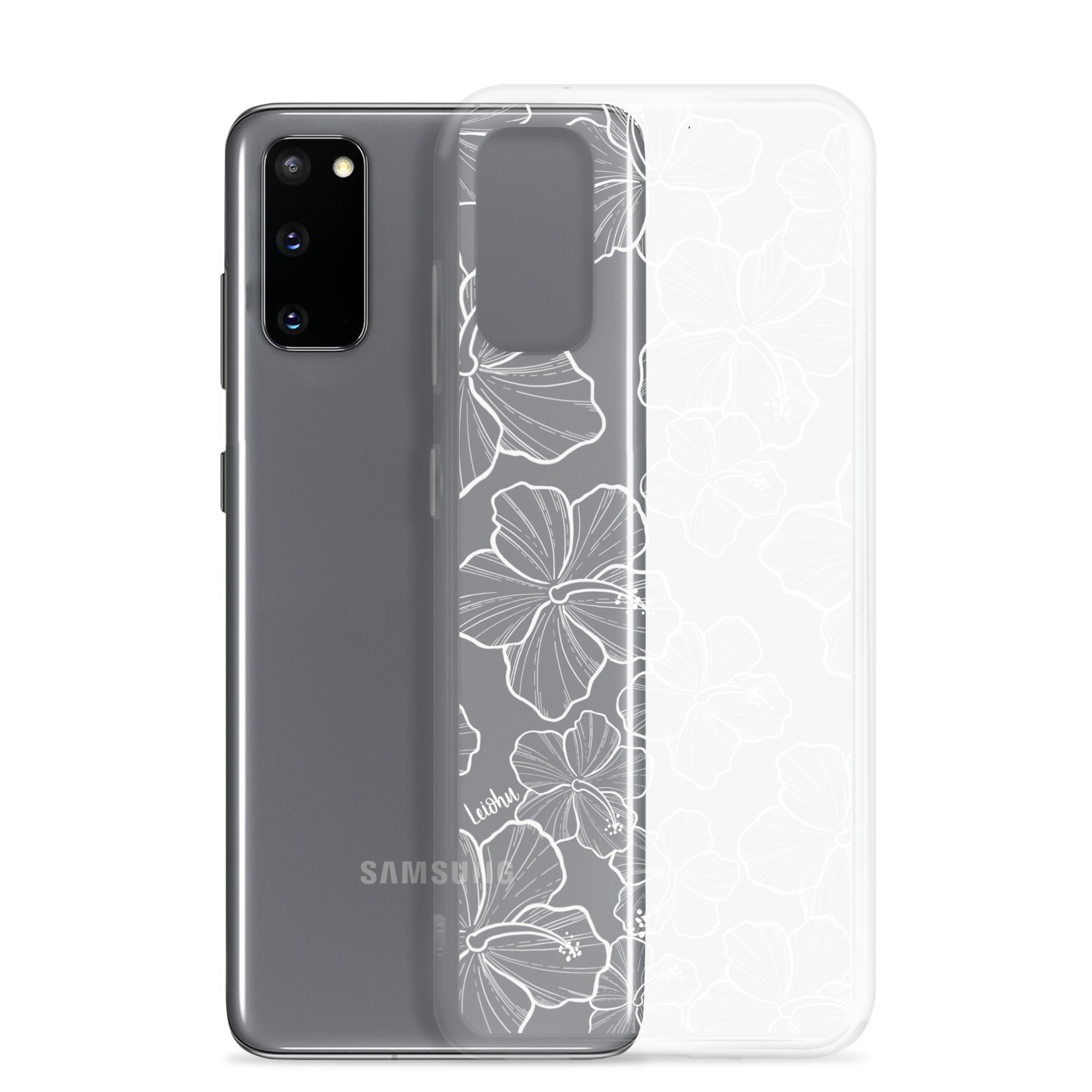 Hibiscus - Clear Case for Samsung® - LEIOHU DESIGNS