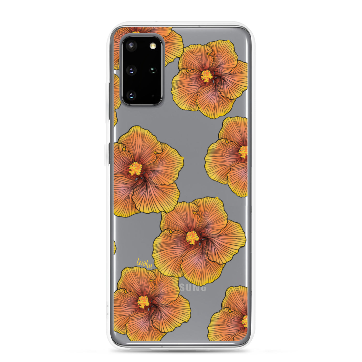 Sunrise Hibiscus - Clear Case for Samsung®