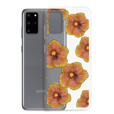 Sunrise Hibiscus - Clear Case for Samsung®