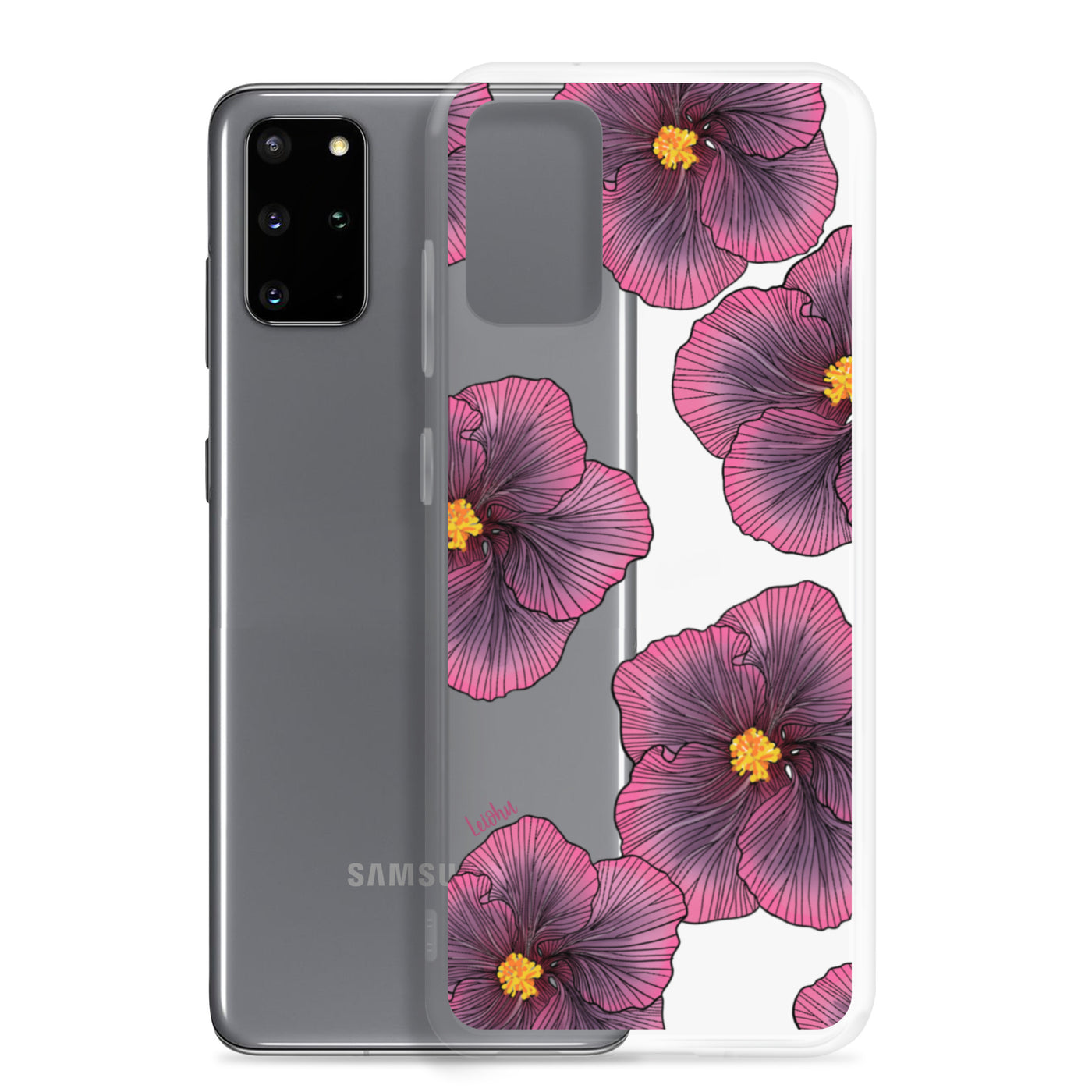 Sunset Hibiscus - Clear Case for Samsung®