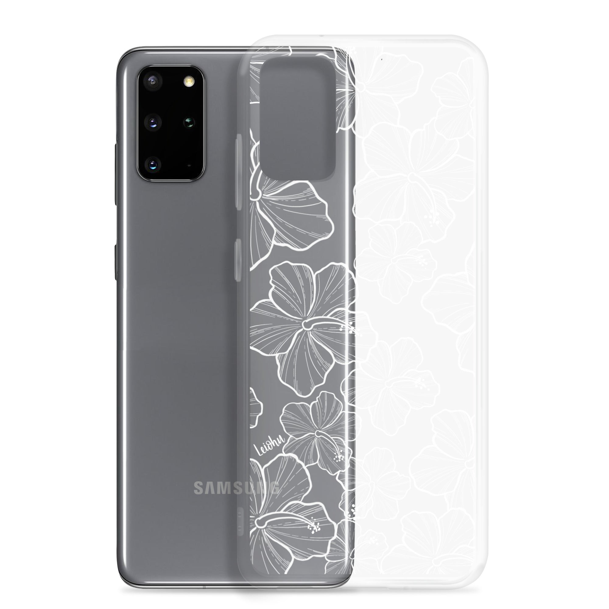 Hibiscus - Clear Case for Samsung® - LEIOHU DESIGNS