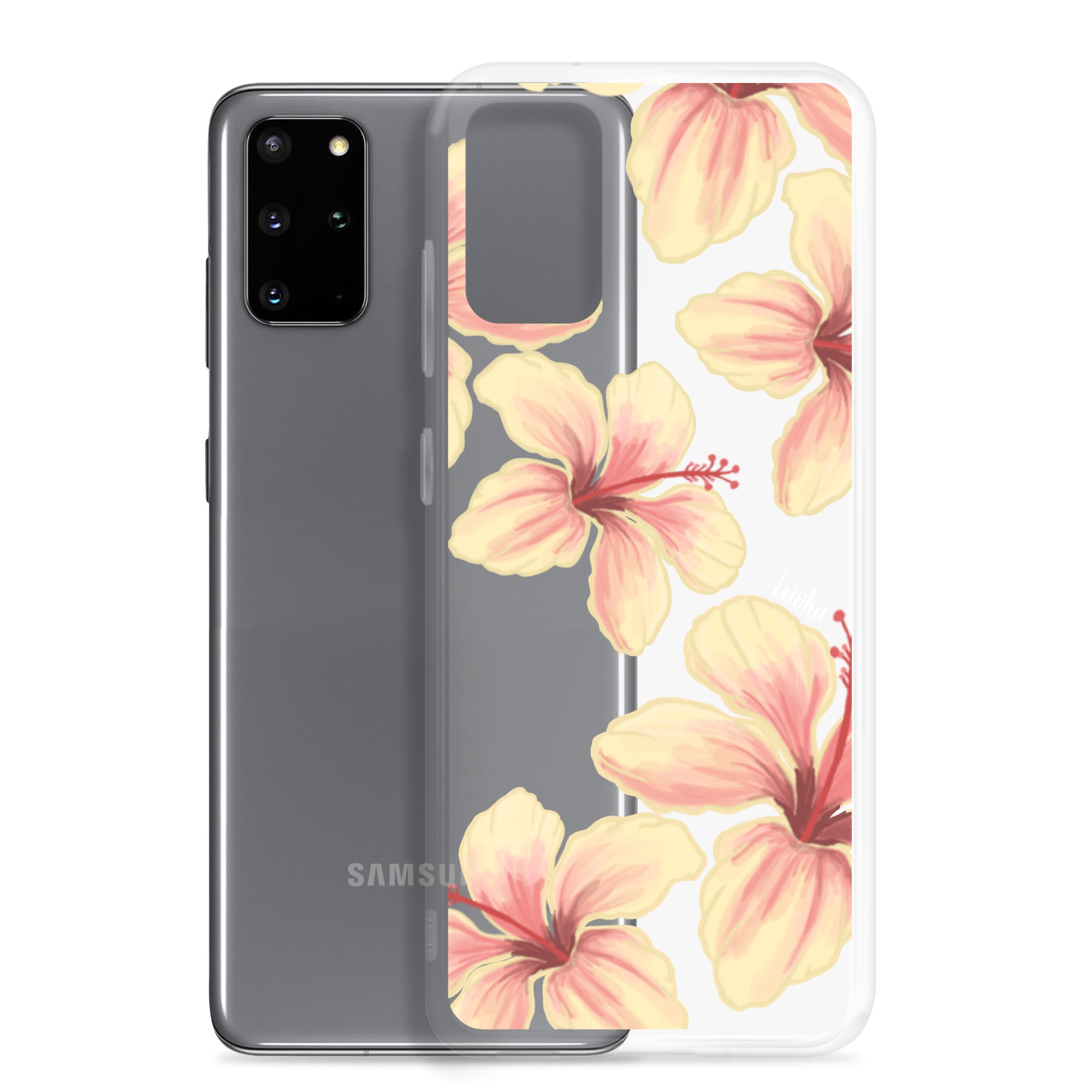 Hibiscus - Clear Case for Samsung® - LEIOHU DESIGNS