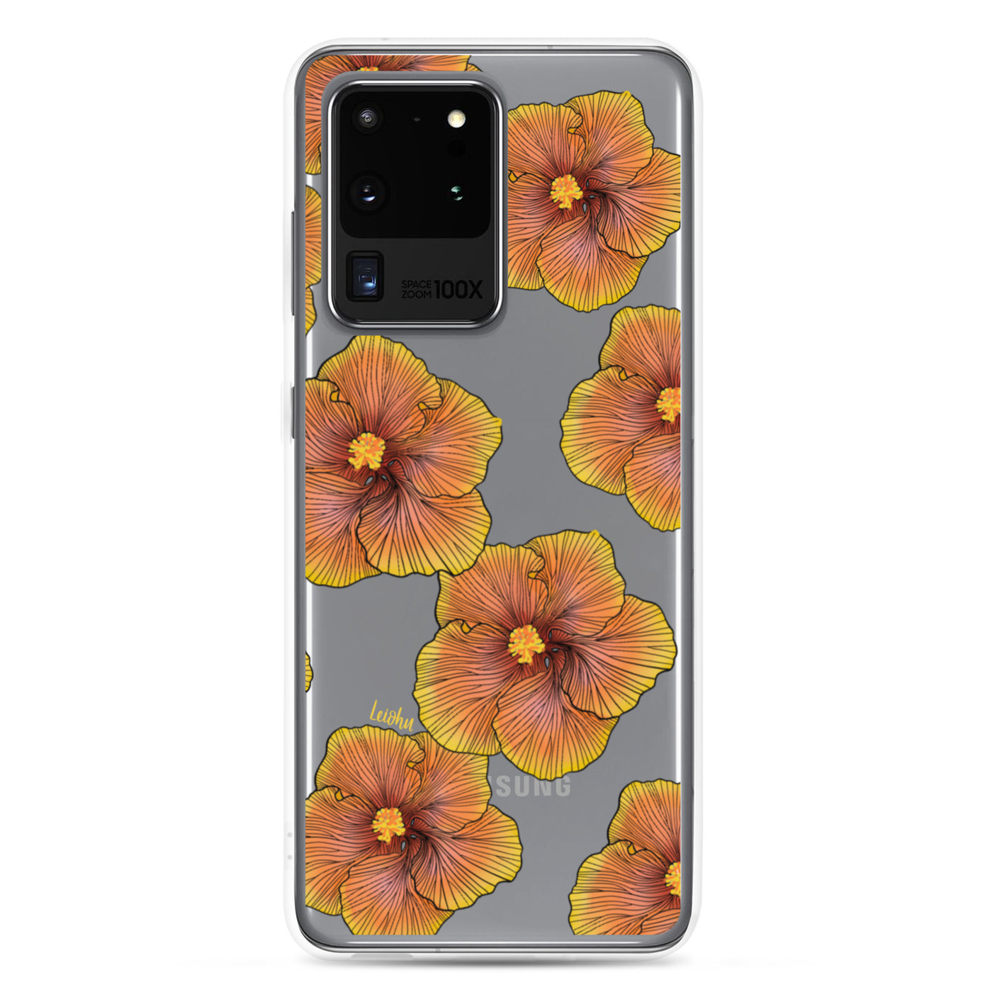 Sunrise Hibiscus - Clear Case for Samsung®