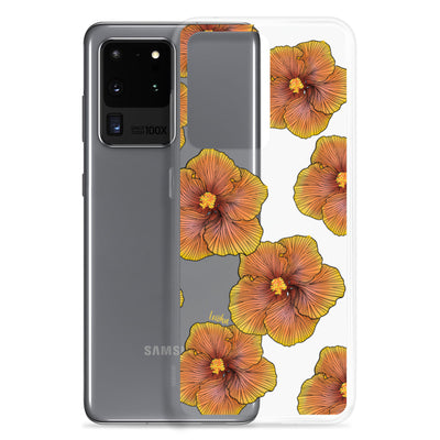 Sunrise Hibiscus - Clear Case for Samsung®