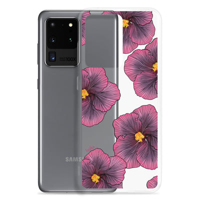 Sunset Hibiscus - Clear Case for Samsung®