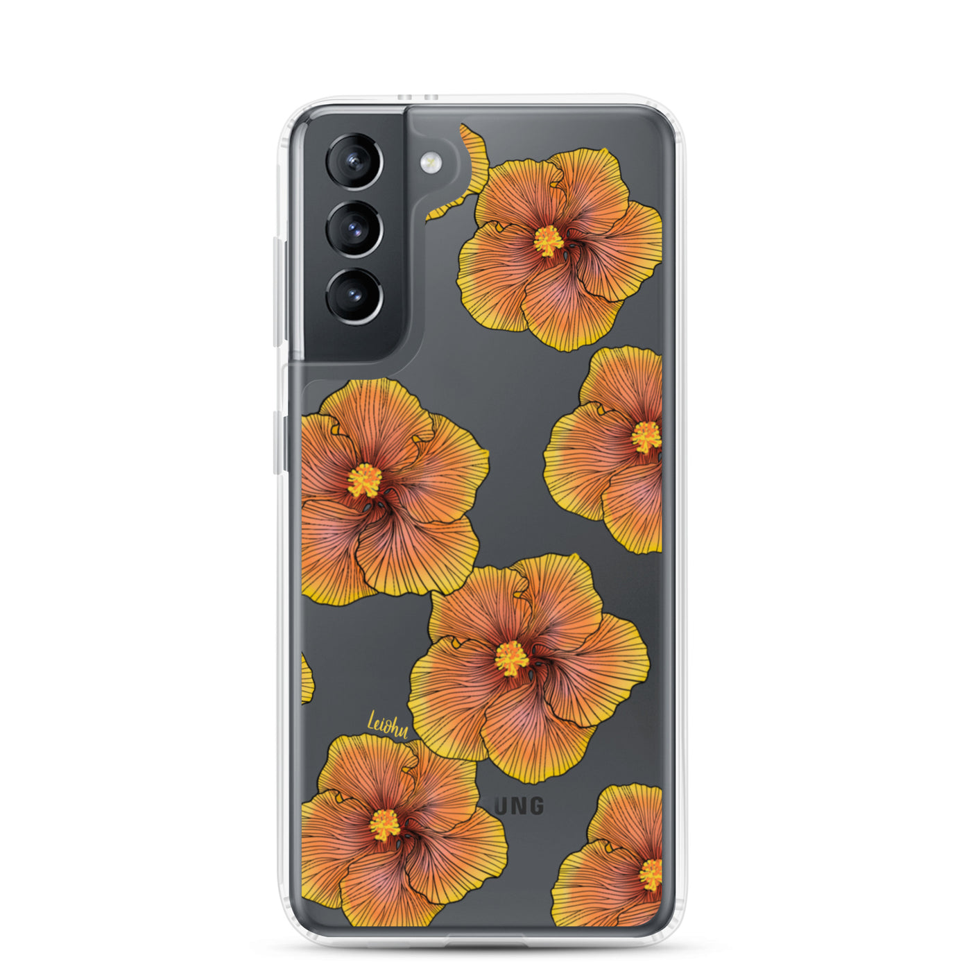 Sunrise Hibiscus - Clear Case for Samsung®