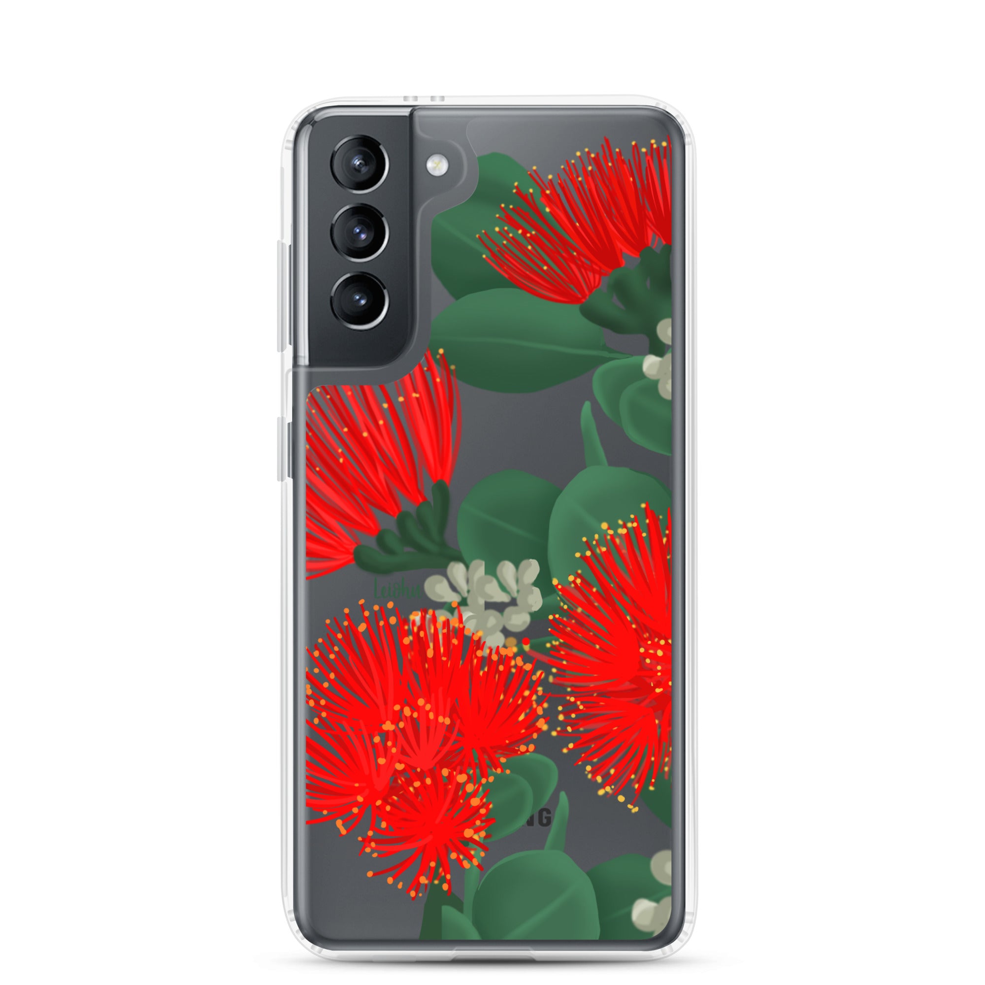 Ōhi'a Lehua - Clear Case for Samsung® - LEIOHU DESIGNS