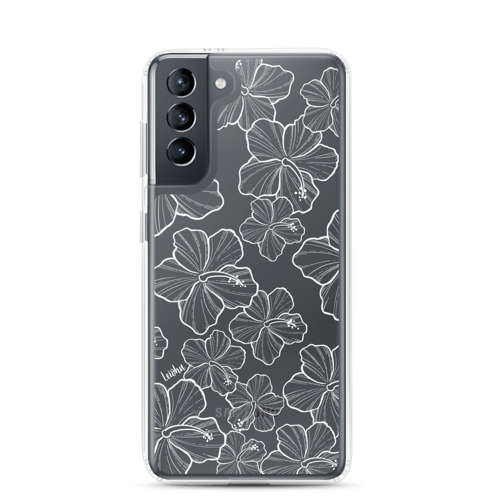 Hibiscus - Clear Case for Samsung® - LEIOHU DESIGNS