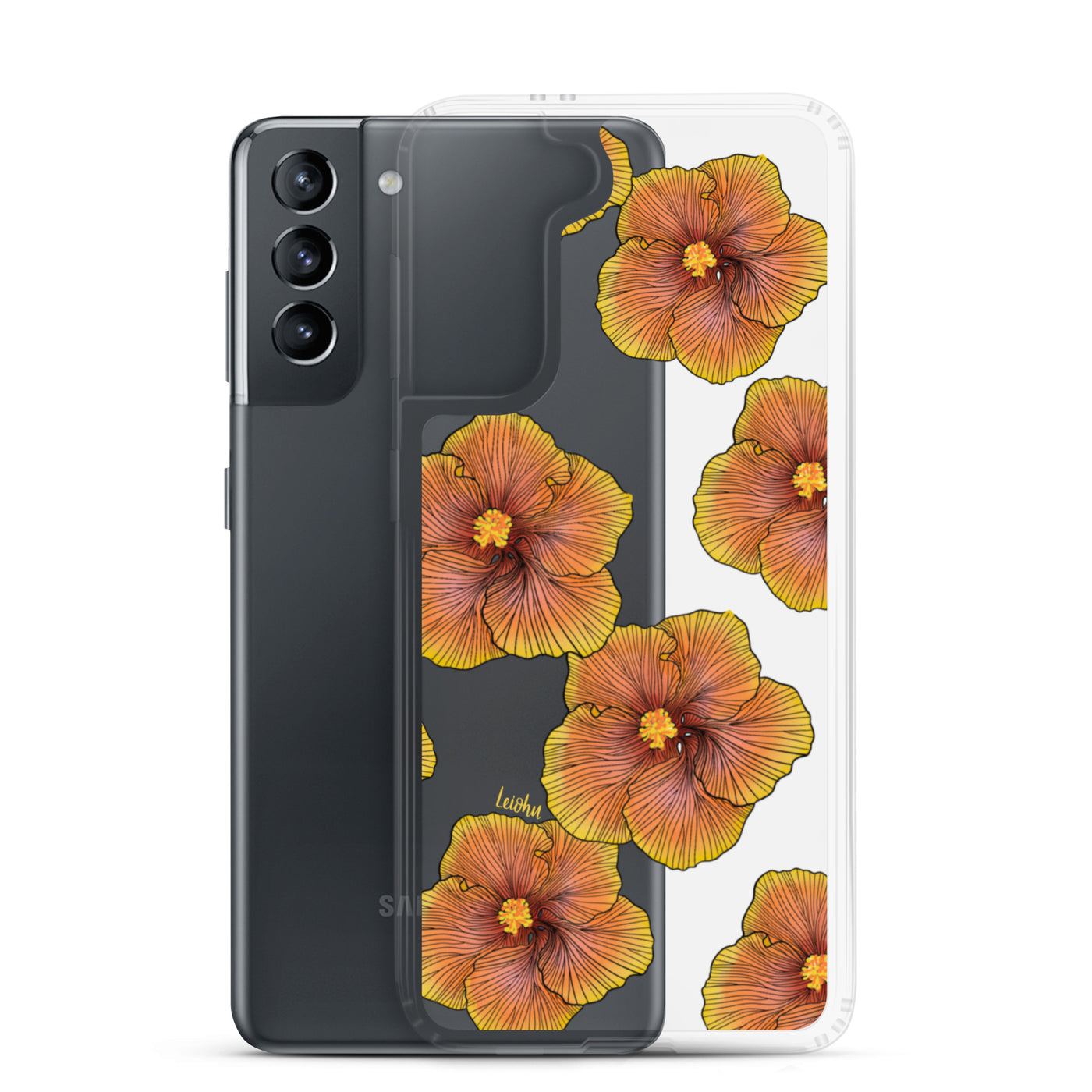 Sunrise Hibiscus - Clear Case for Samsung®