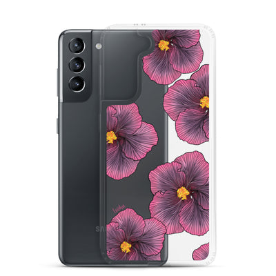 Sunset Hibiscus - Clear Case for Samsung®