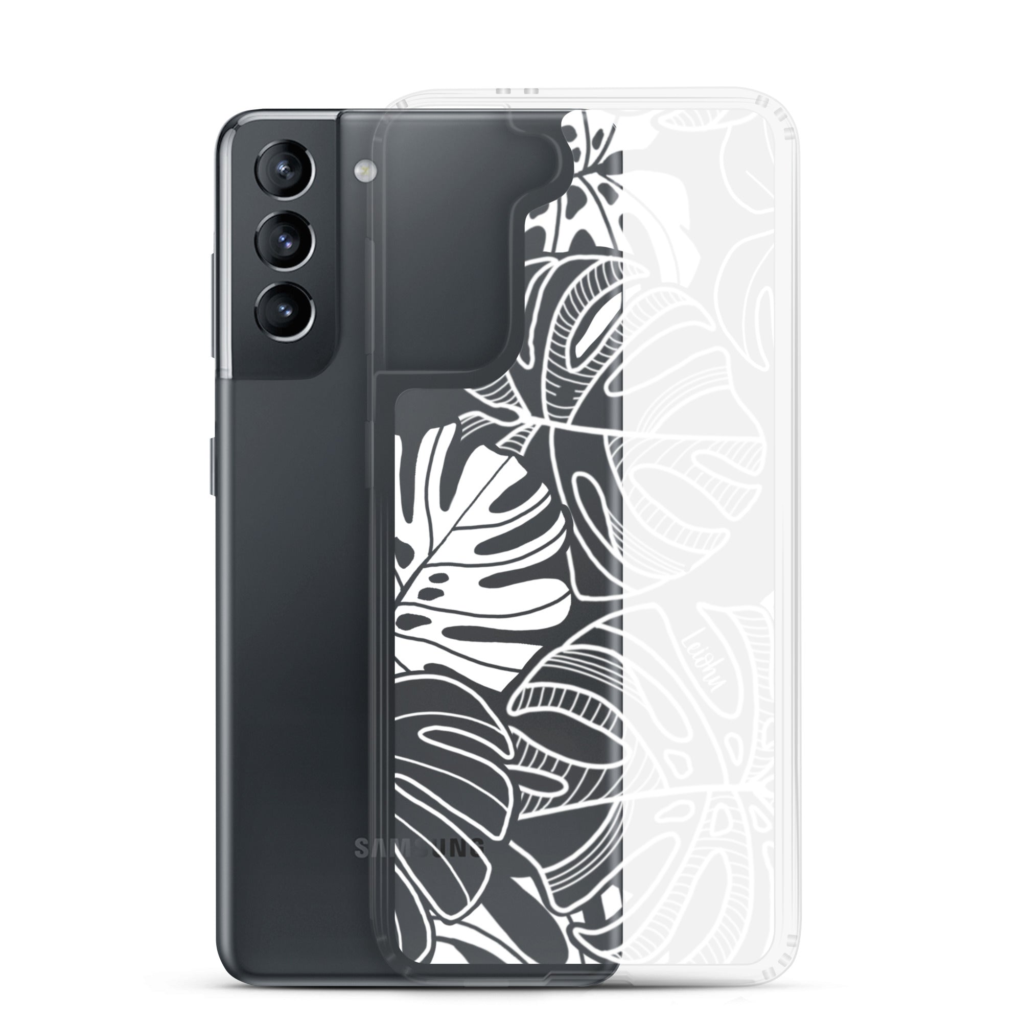 Monstera Dream - Clear Case for Samsung® - LEIOHU DESIGNS