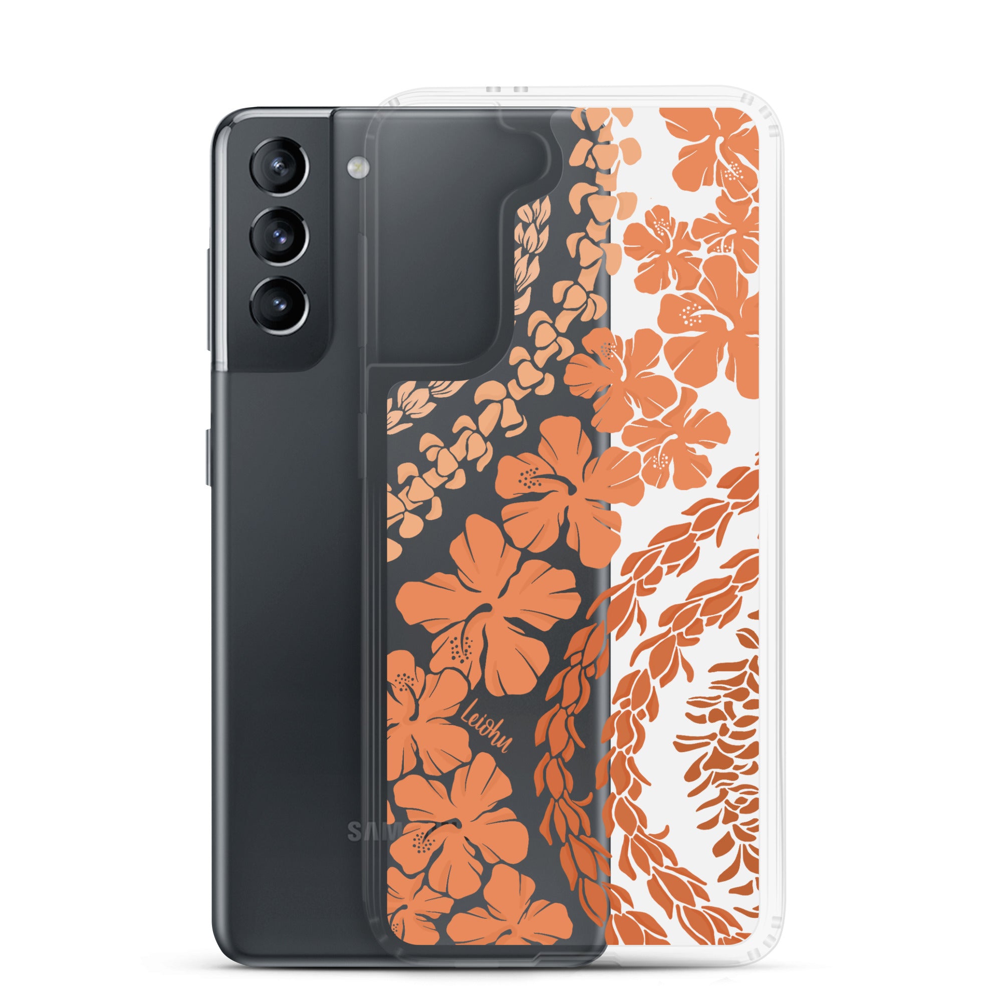 Groovy Lei - Warm - Clear Case for Samsung® - LEIOHU DESIGNS