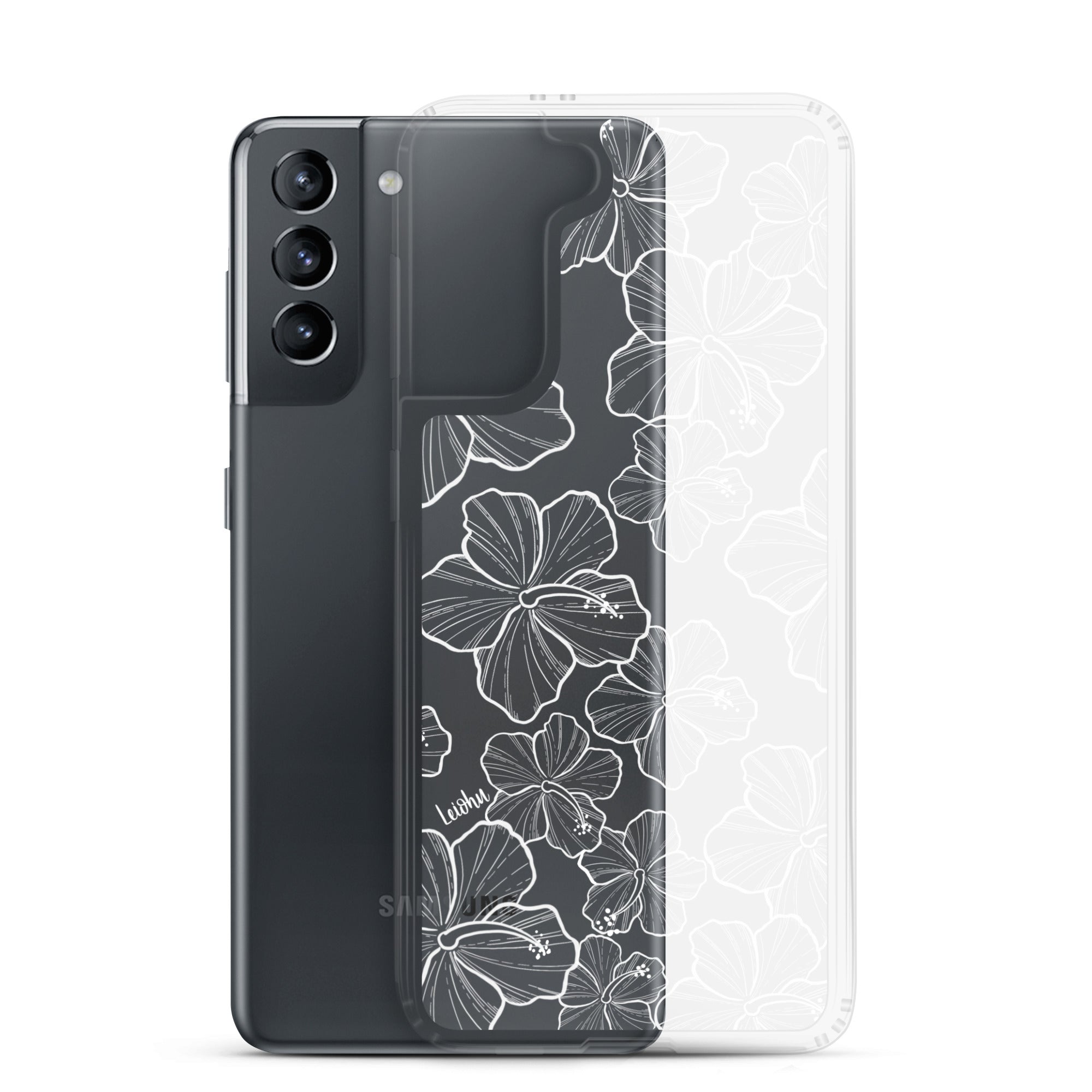 Hibiscus - Clear Case for Samsung® - LEIOHU DESIGNS