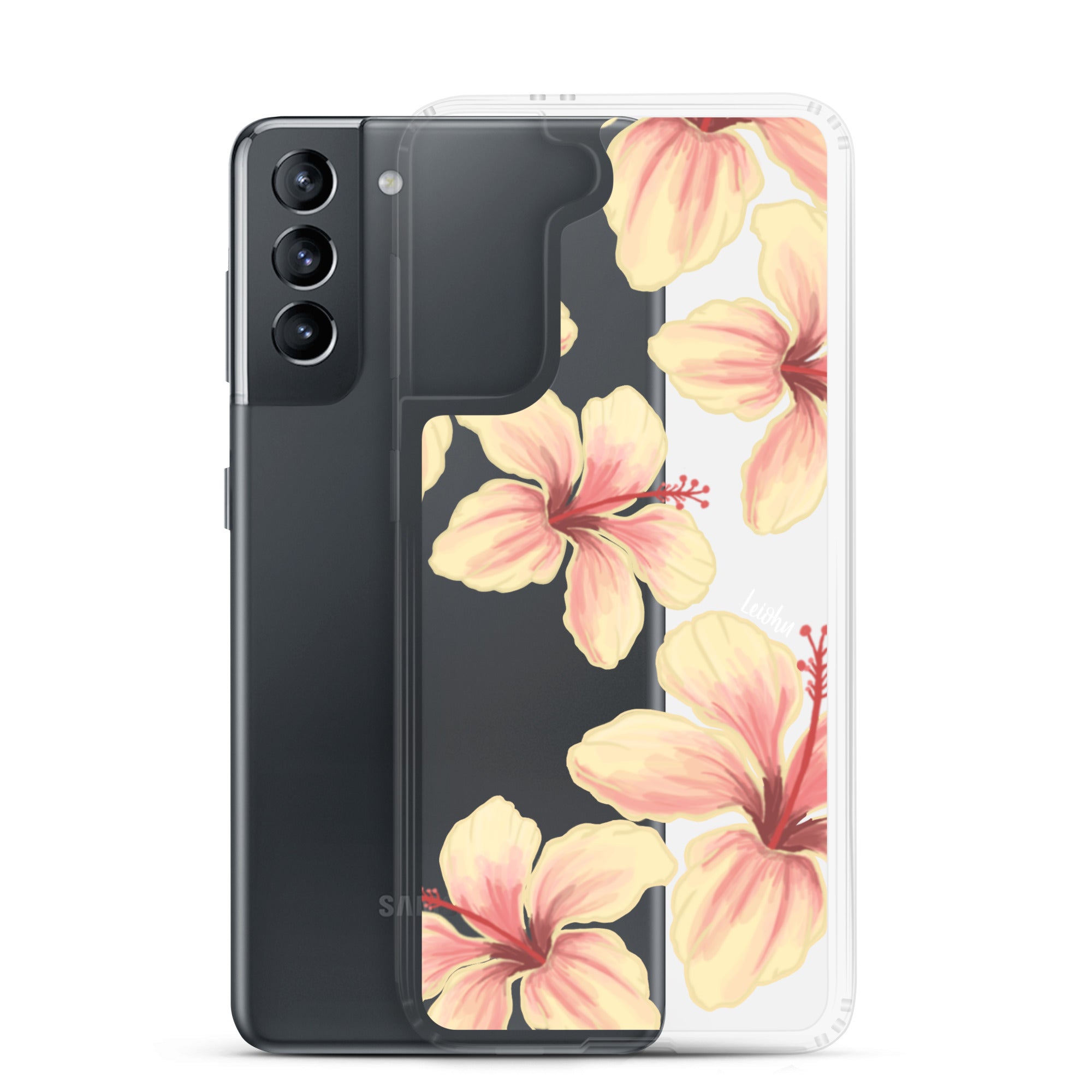 Hibiscus - Clear Case for Samsung® - LEIOHU DESIGNS