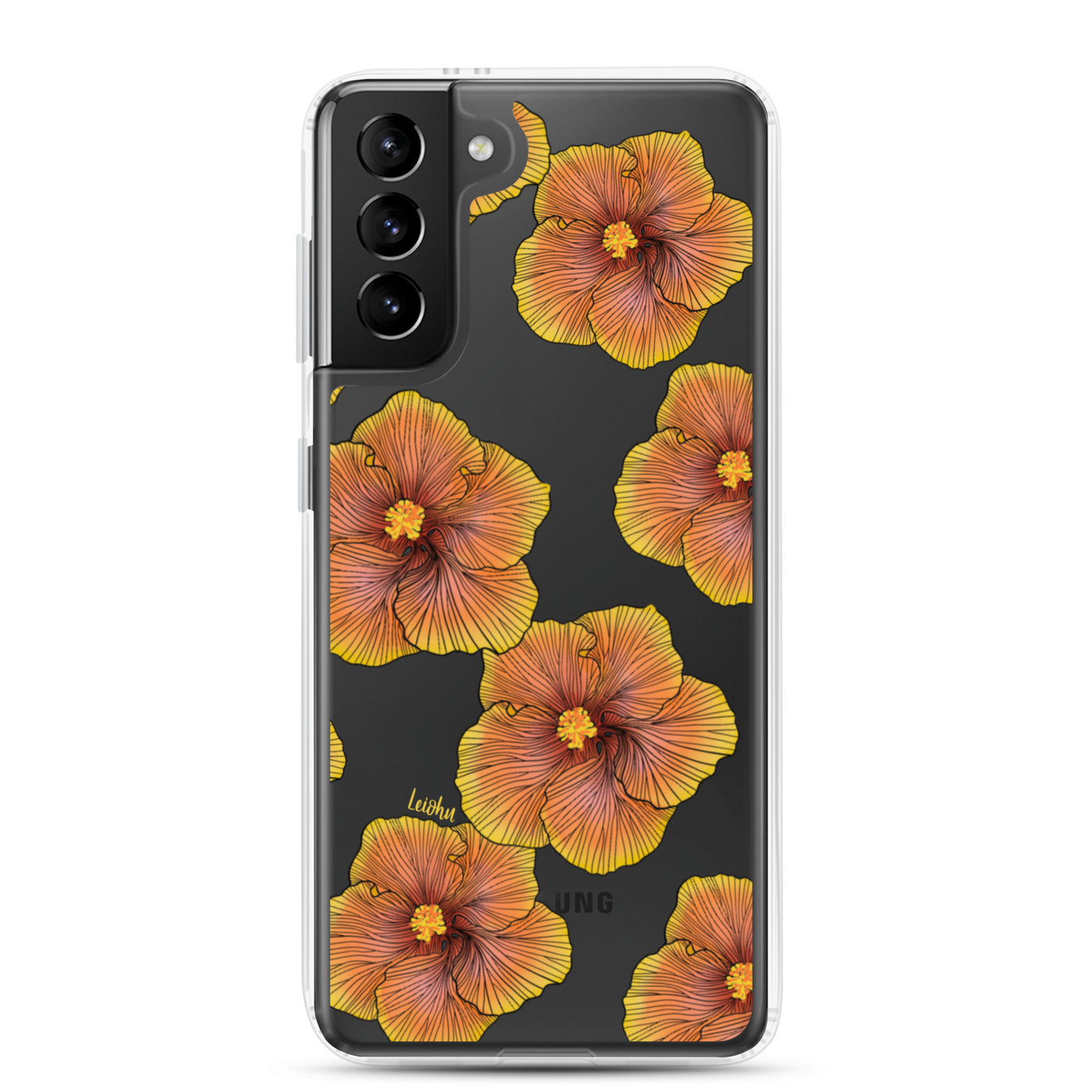 Sunrise Hibiscus - Clear Case for Samsung®