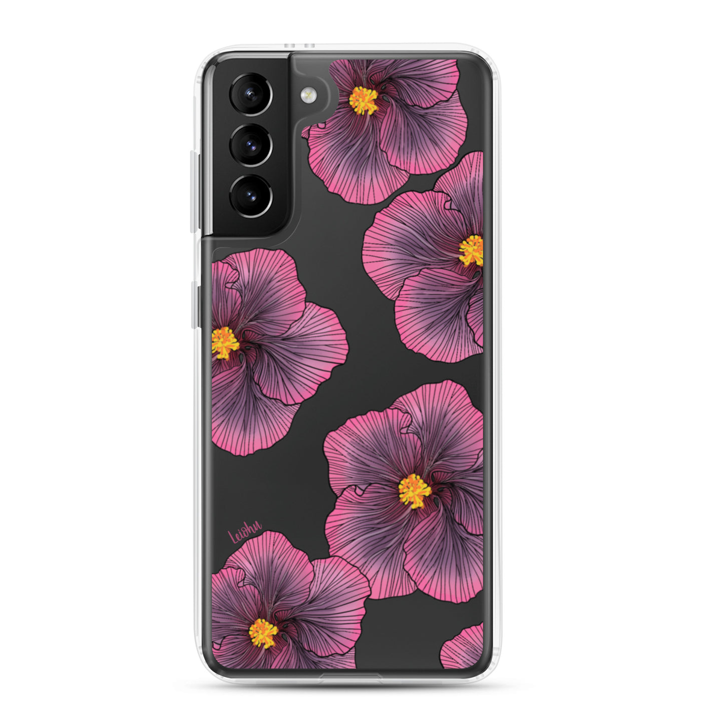 Sunset Hibiscus - Clear Case for Samsung®