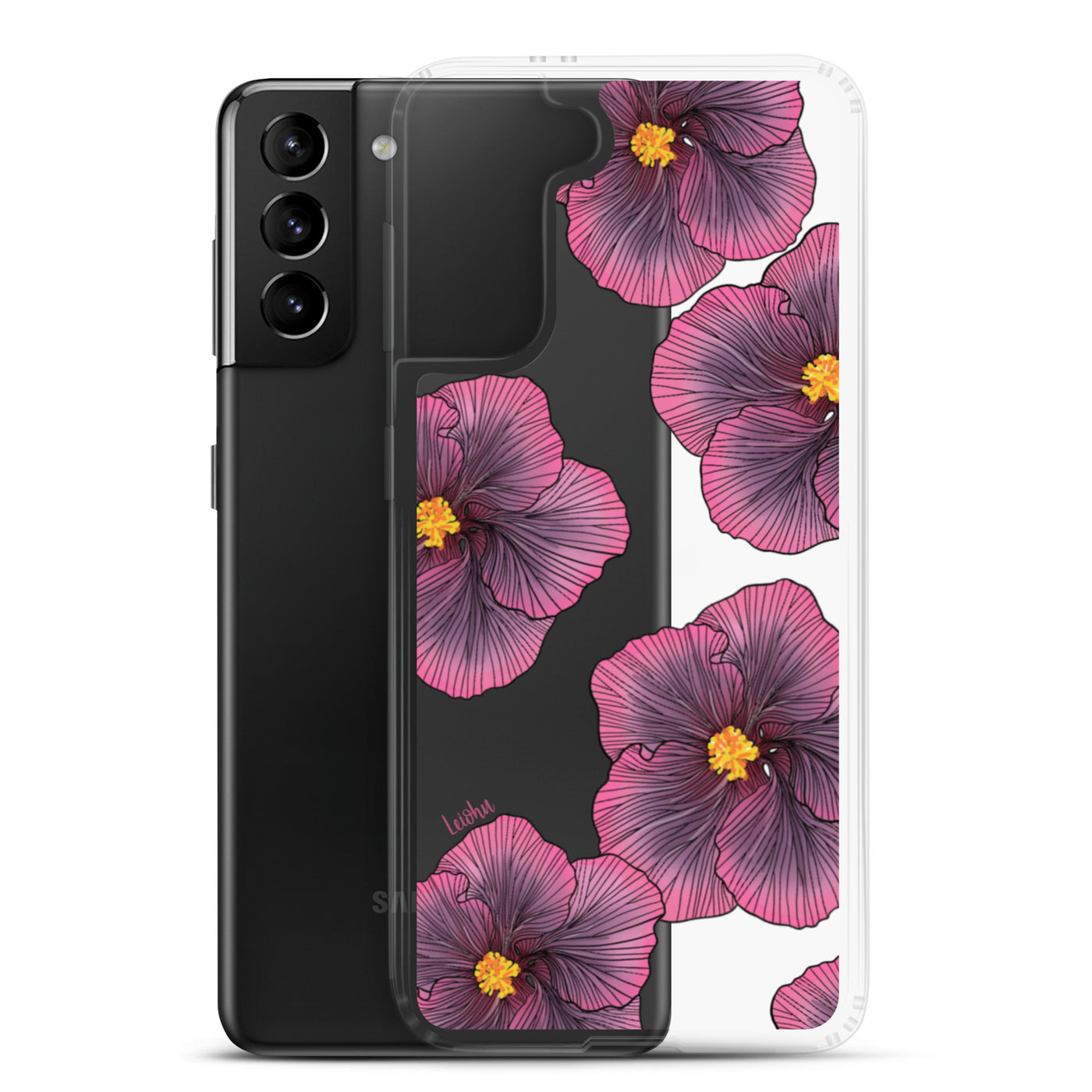 Sunset Hibiscus - Clear Case for Samsung®