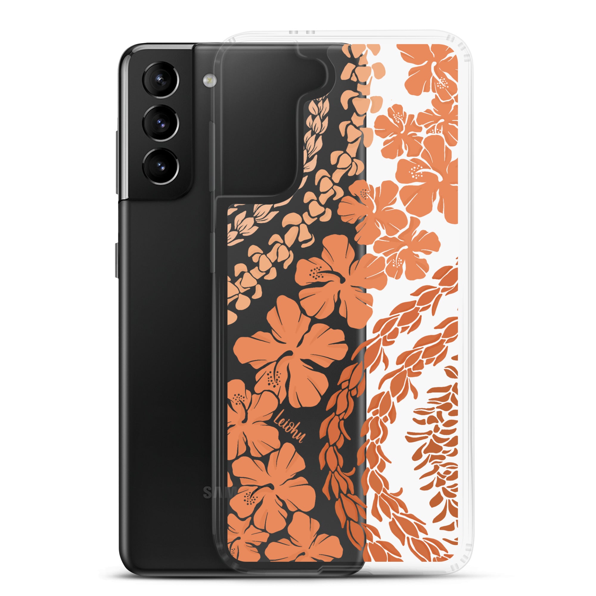 Groovy Lei - Warm - Clear Case for Samsung® - LEIOHU DESIGNS