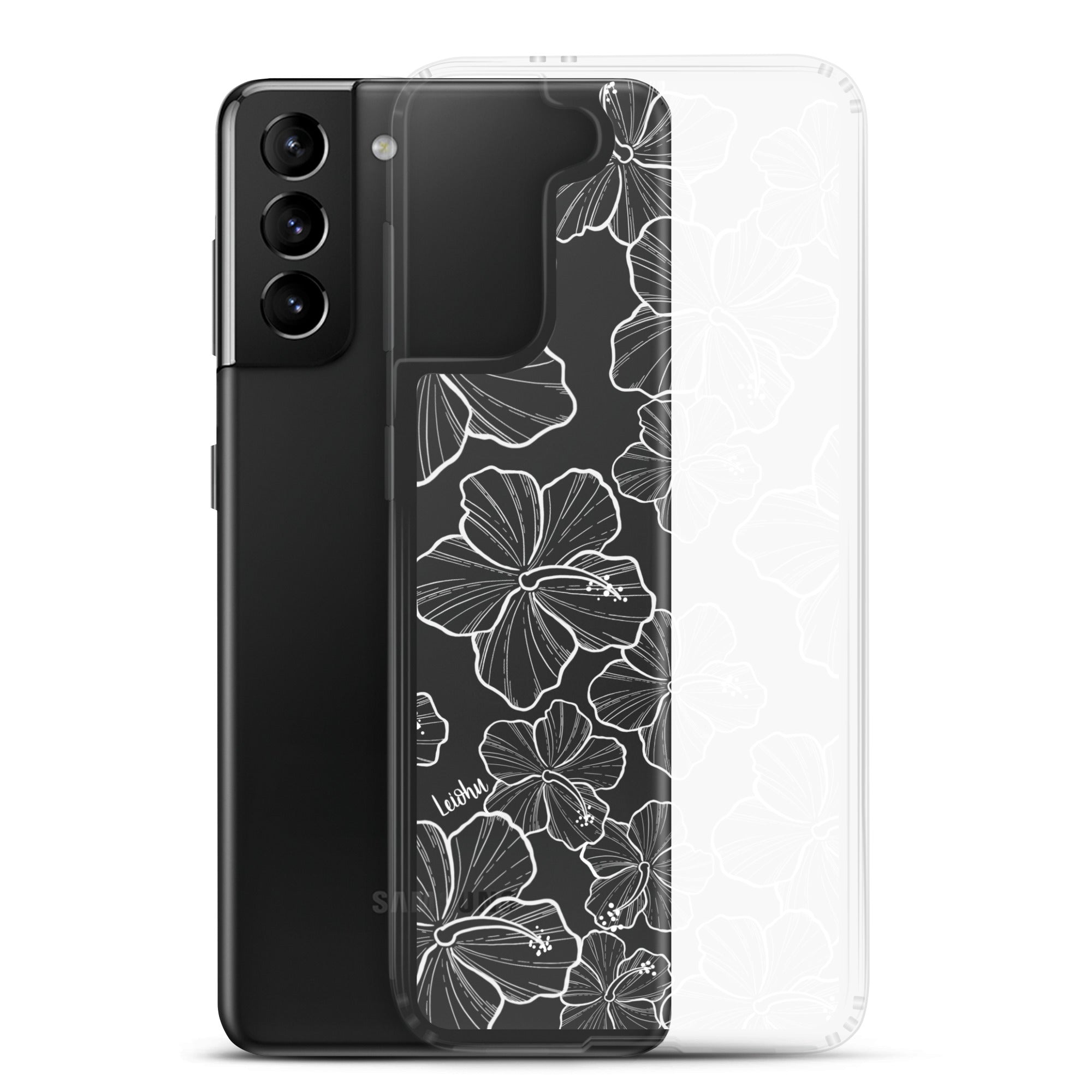 Hibiscus - Clear Case for Samsung® - LEIOHU DESIGNS