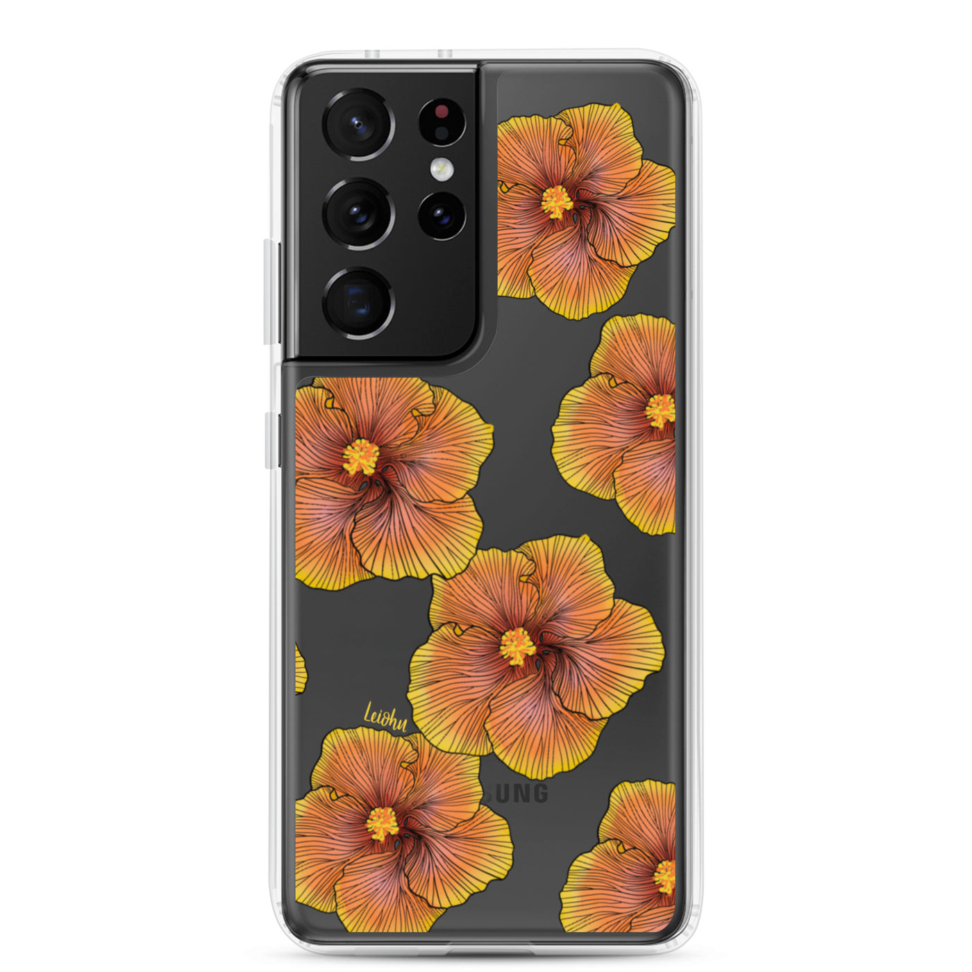 Sunrise Hibiscus - Clear Case for Samsung®