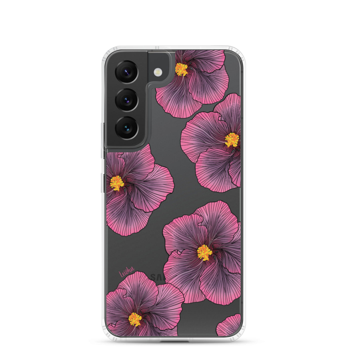 Sunset Hibiscus - Clear Case for Samsung®