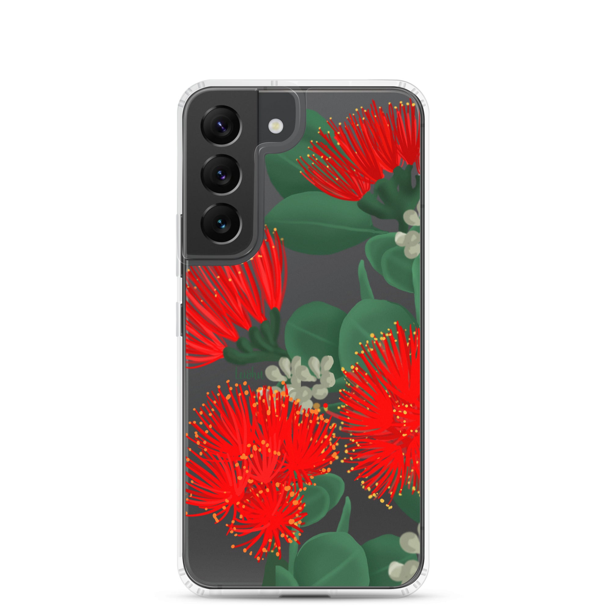 Ōhi'a Lehua - Clear Case for Samsung® - LEIOHU DESIGNS