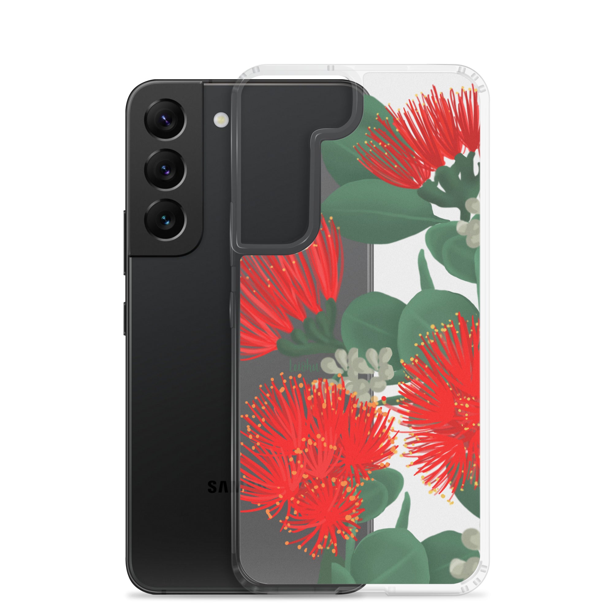 Ōhi'a Lehua - Clear Case for Samsung® - LEIOHU DESIGNS