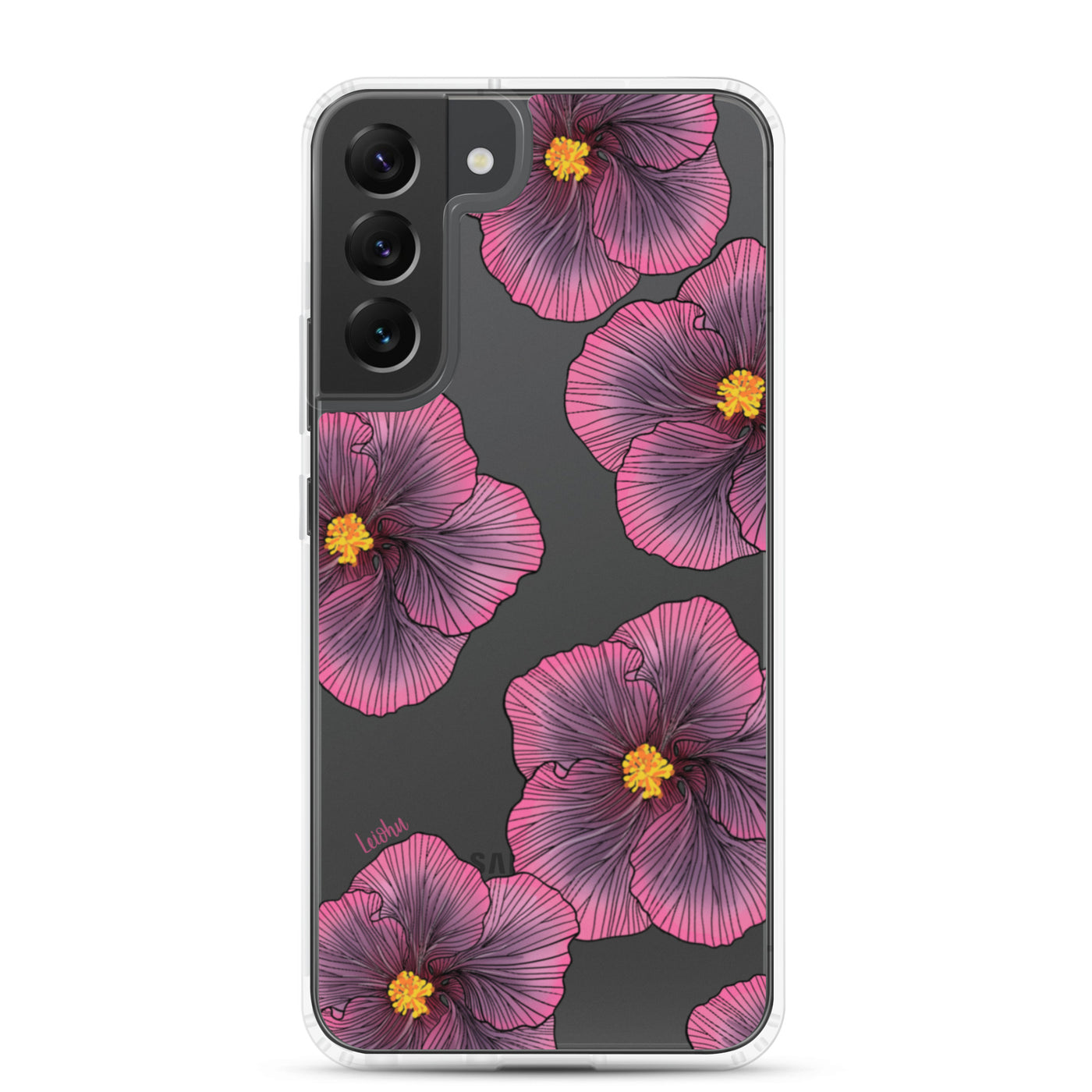 Sunset Hibiscus - Clear Case for Samsung®