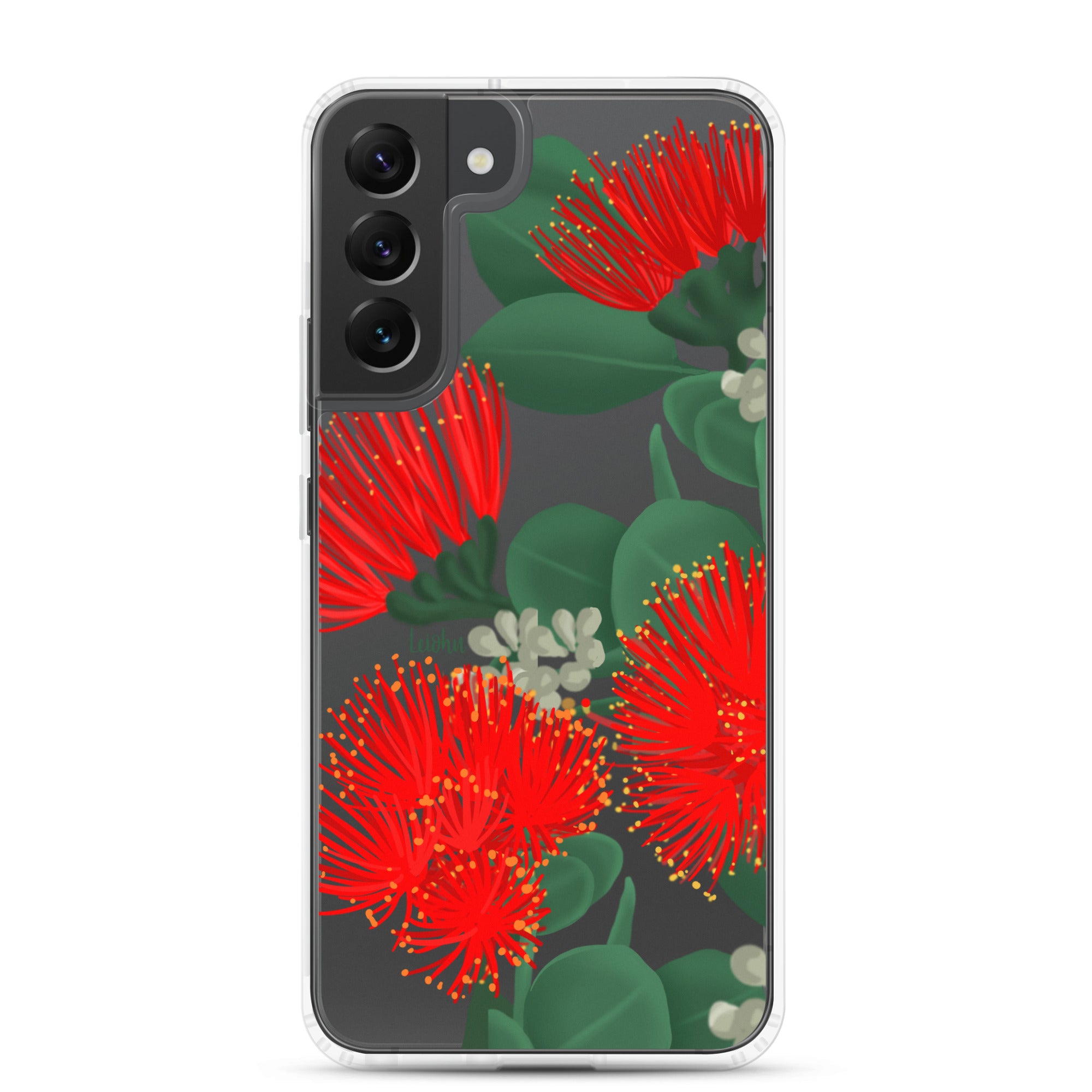 Ōhi'a Lehua - Clear Case for Samsung® - LEIOHU DESIGNS