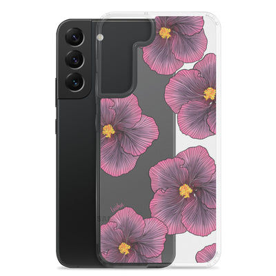 Sunset Hibiscus - Clear Case for Samsung®